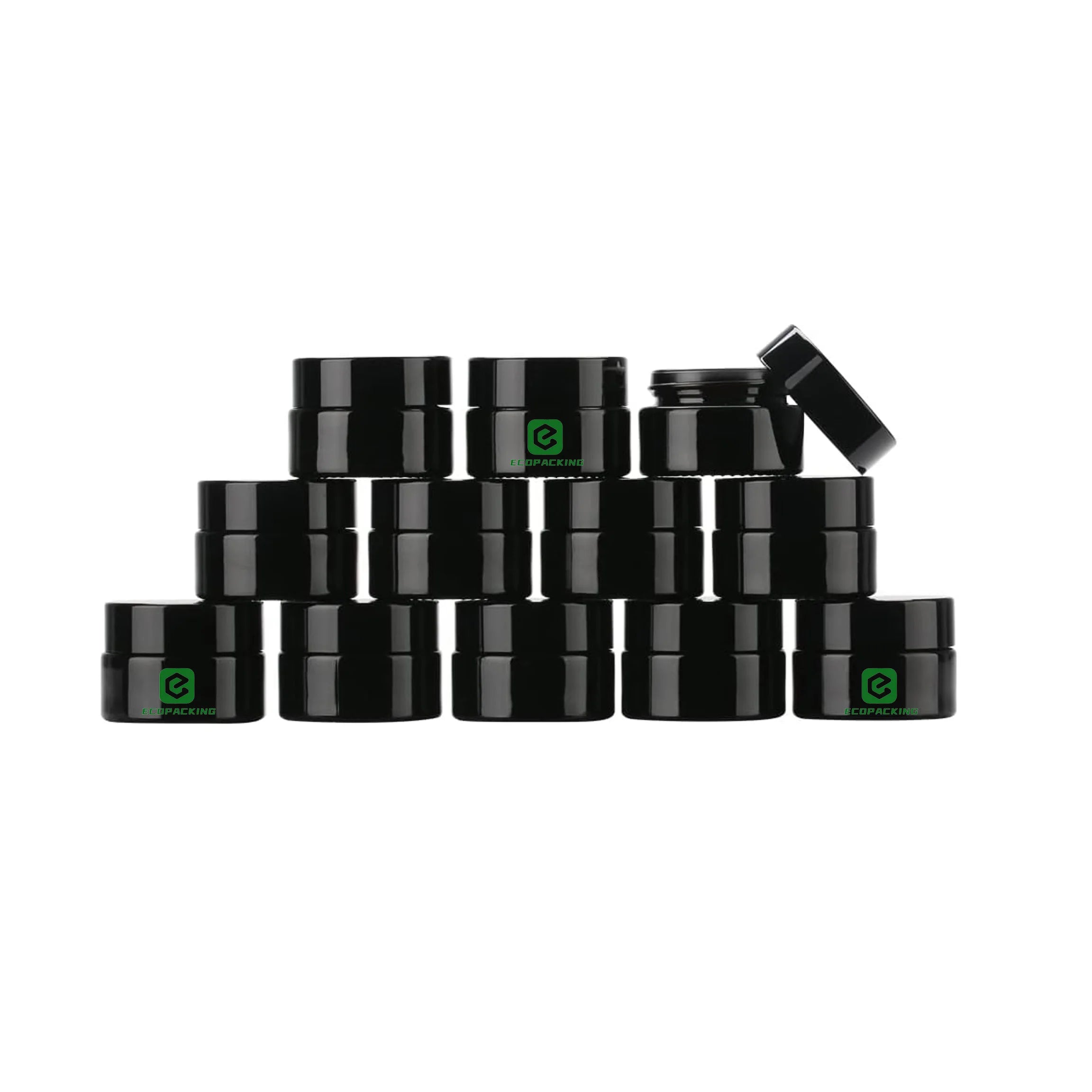 In Stock Black Uv 5ml 5g Small Concentrate Glass Jar