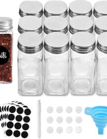 Wholesale 4oz 120ml Spice Storage Box Jar Glass Storage Jar with Metal Lid