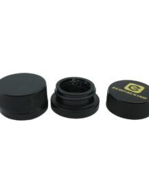 Empty Cosmetic Cream Jar 3ml 5ml 7ml 9ml Round Uv Black Glass Concentrate Jar with Child Proof Lid