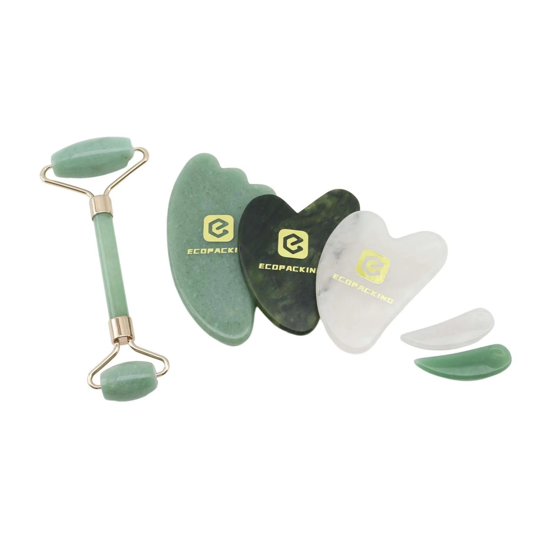 Wholesale Cosmetics Jade Scraping Board High Quality Facial Massage Gua Sha Tool for Anti Aging - 图片 6