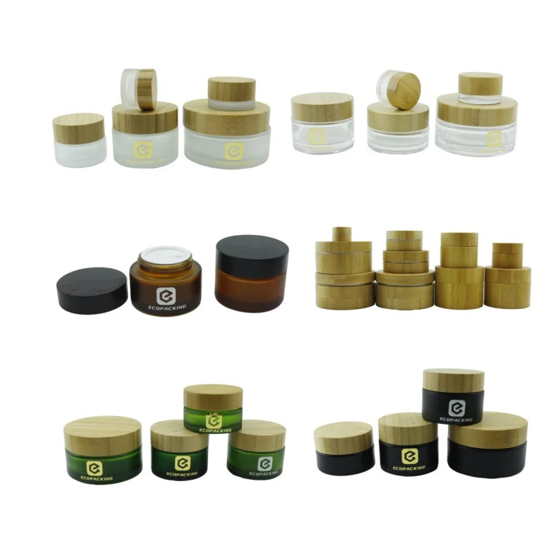 Eco Friendly Skincare Packaging Frosted 200ml 500ml Custom Cosmetic Cream Jar and Lotion Pump Bottle Set - 图片 5
