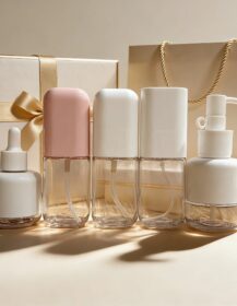 Custom Color Empty Luxury Plastic PET Lotion Bottles 80ml 100ml 120ml Square Clear Body Lotion Pump Cosmetic Packaging