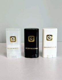 Hot Sell New Design Eco Friendly 15g 40g Oval Shape Replaceable Deodorant Stick Container Cosmetic Packaging