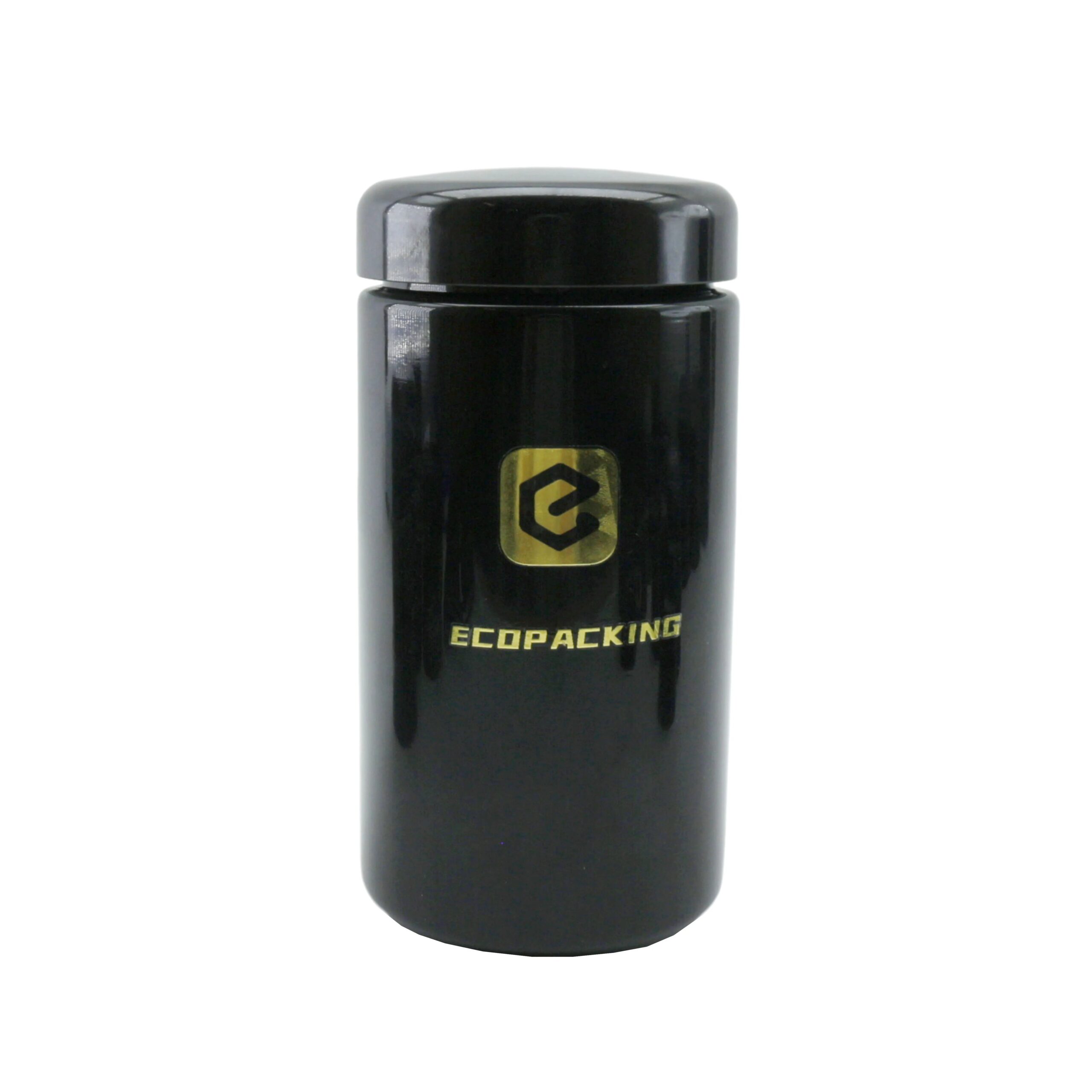 Luxury Uv Glass Jars 5g 15g 30g 50g 100g 250g 500g 1000g Dark Violet UV Glass Gel Jar Wholesale - 图片 6