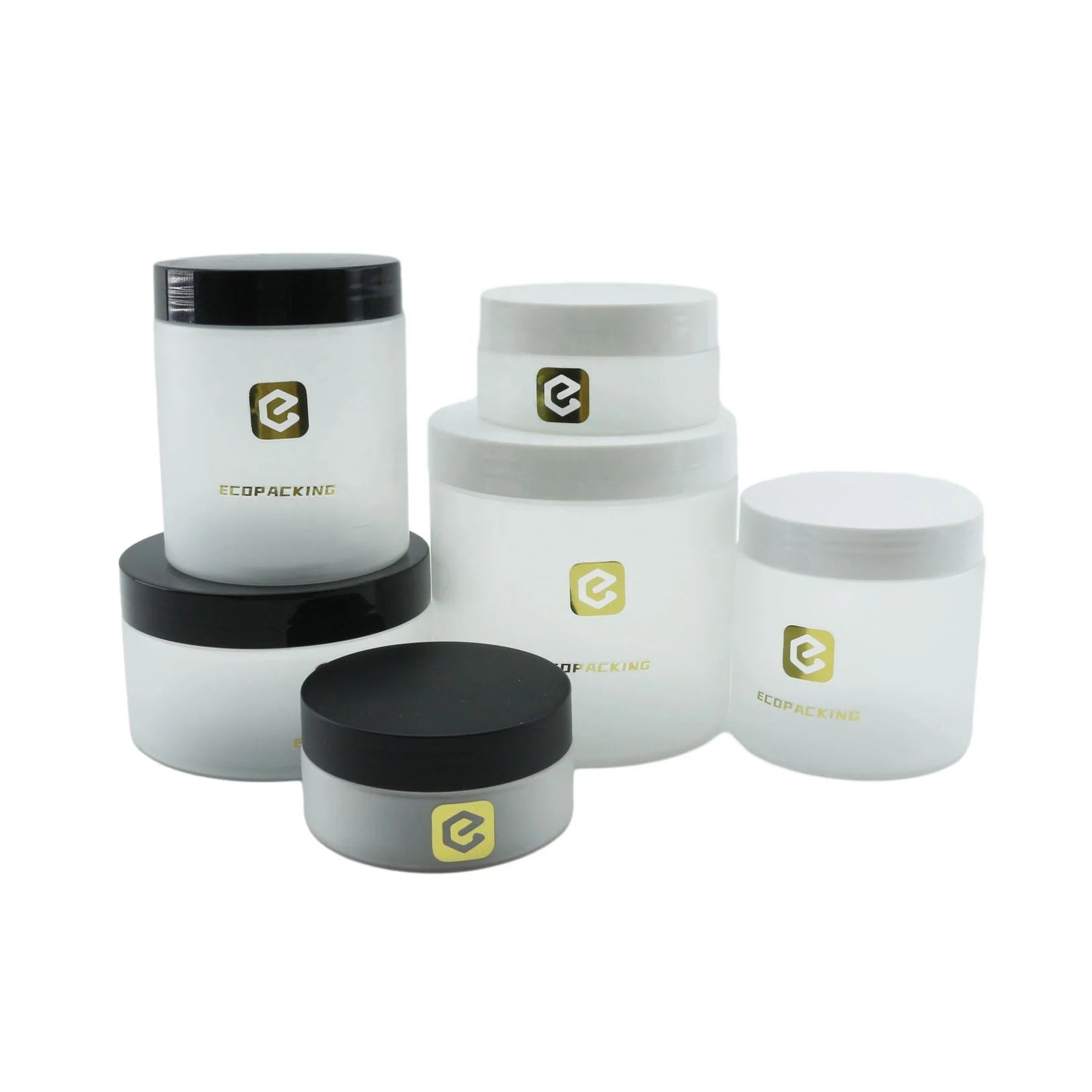 Custom clear Frosted Plastic Jar PET Cream Jars 30g 50g 100g 120g 150g 200g 250g 300g 400g 500g 1000g Body Scrub Plastic Jar - 图片 4
