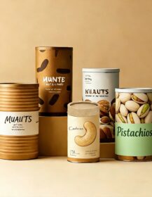 Food Grade Cylinder Kraft Paper Tube Packaging for Nuts Tea and Eco-Friendly Dried Food Snack Paper Composite Can Packaging C888