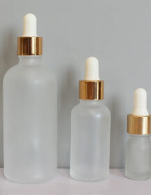 Custom Empty 15ml 30ml 50ml 100ml Frosted Glass Serum Bottles Cosmetic Packaging Hair Oil Dropper Glass Bottle for Essential Oil