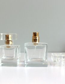 Cylinder Luxury square Glass Perfume Bottle Refillable 30ml 50ml 100ml Glass Spray Bottle