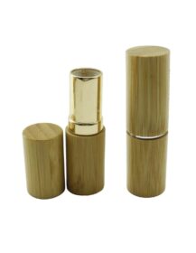 Empty Lipstick Tube Container Luxury Bamboo Slim Lipstick Tube