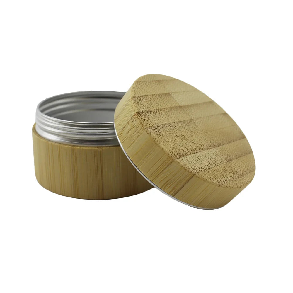 Round Empty Cream Jar 5ml 10ml 15ml 30ml 50ml 100ml 150ml 200ml Cosmetic Packaging Bamboo Jar Metal Tin Can Aluminum Jar - 图片 3