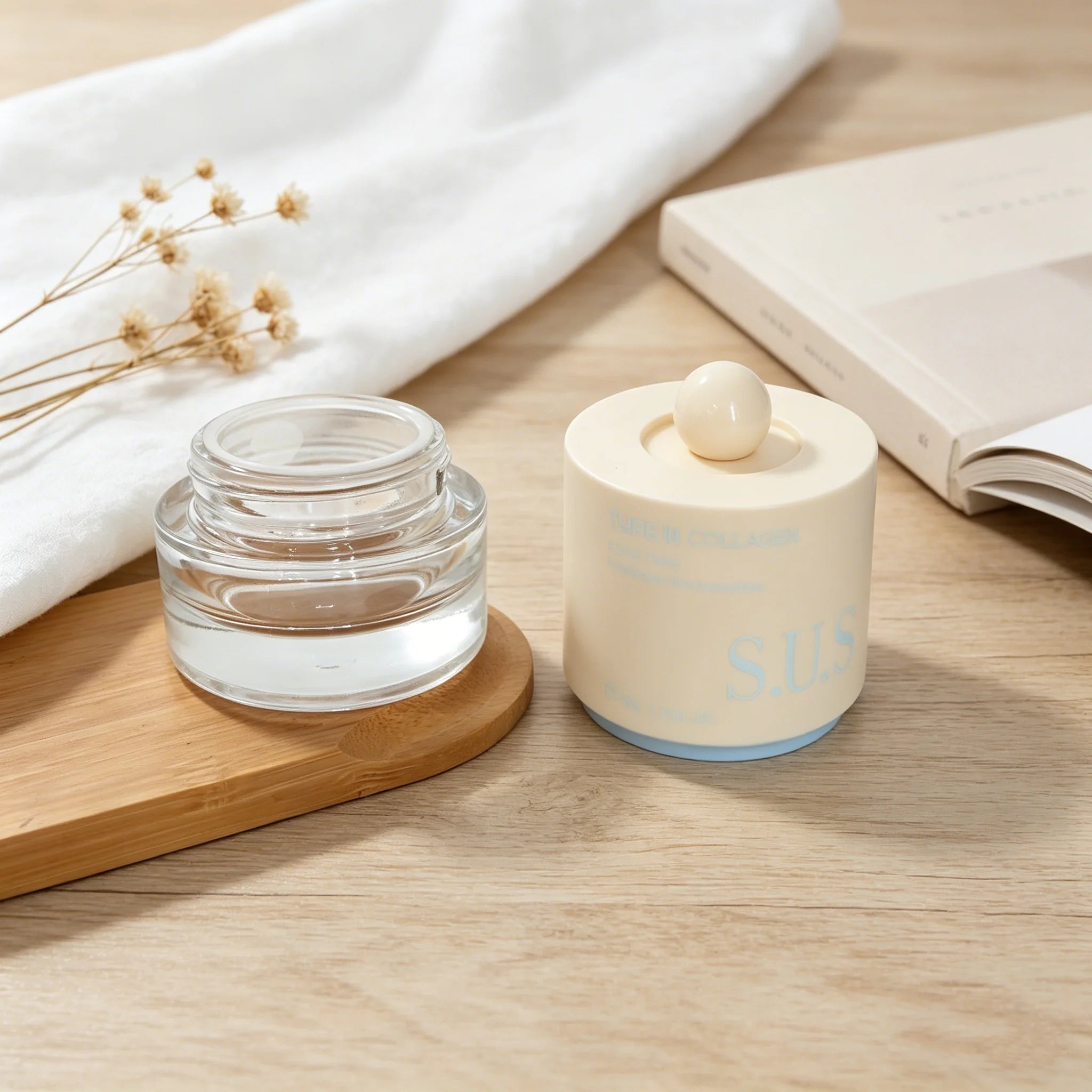 Wholesale Empty 30ml 50ml 100ml 120ml Toner Lotion Glass Bottle Cosmetic Container Skincare Packaging Cream Jars - 图片 5