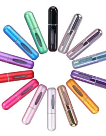 5/10ml Mini Aluminum Refillable Perfume Spray Bottle With Spray Scent Pump Cosmetic Containers Atomizer for TraveleTool
