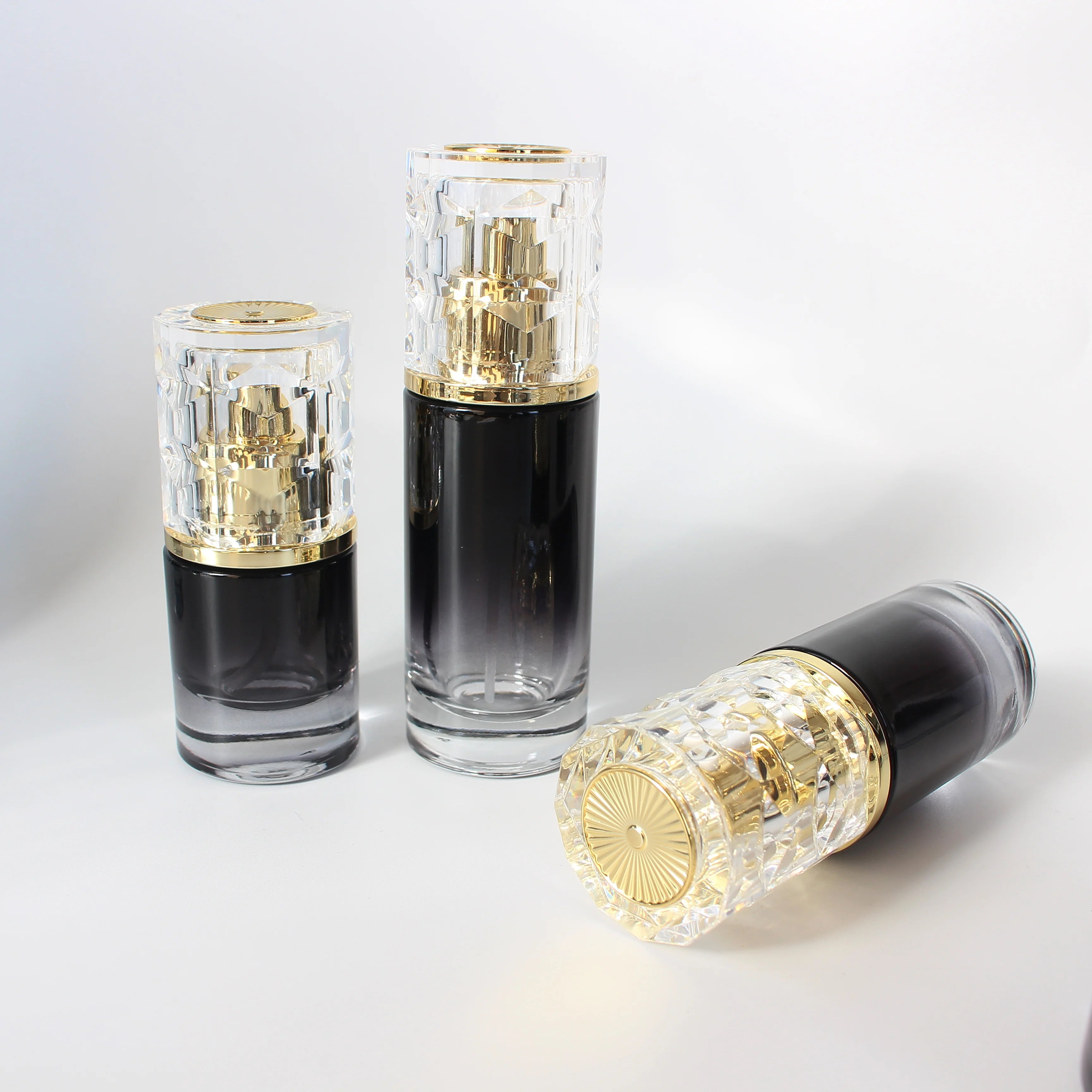 OEM custom 20ml 30ml 50ml 100ml 120ml cosmetic lotion pump spray hair oil glass bottle for face essence - 图片 5