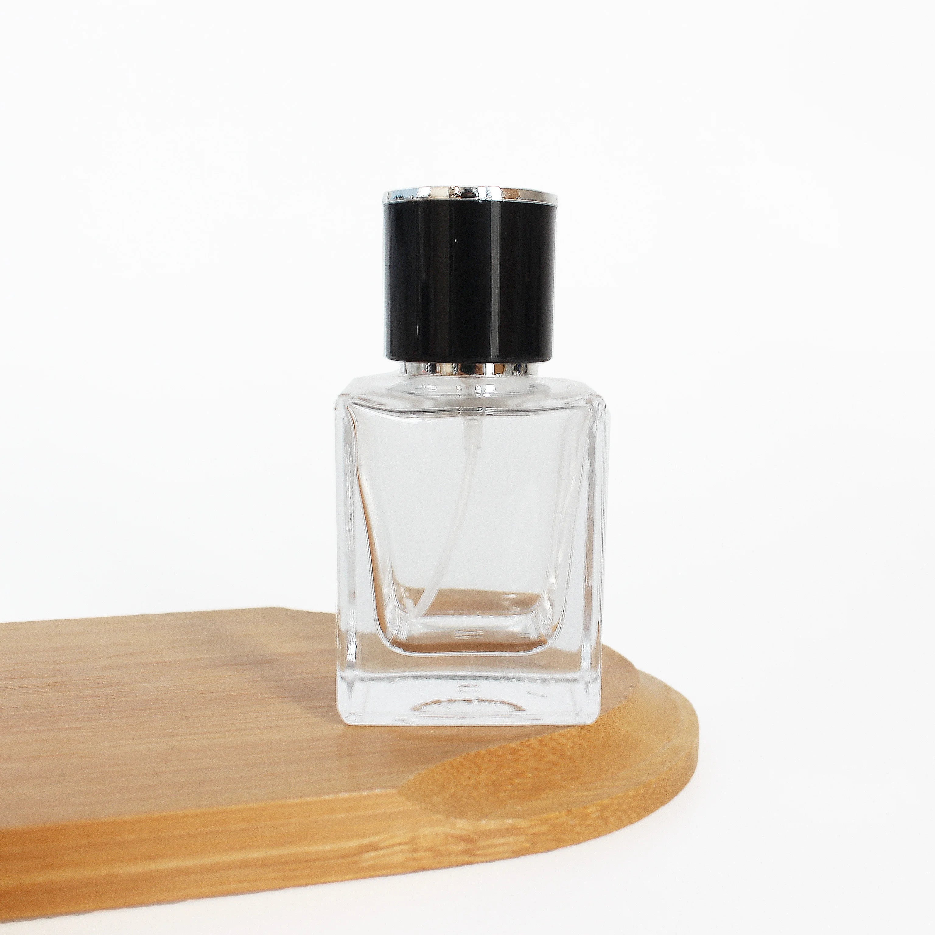 Empty Luxury square Premium Glass Perfume Spray Empty Bottle 30ml 50ml Wholesale Custom OEM - 图片 3