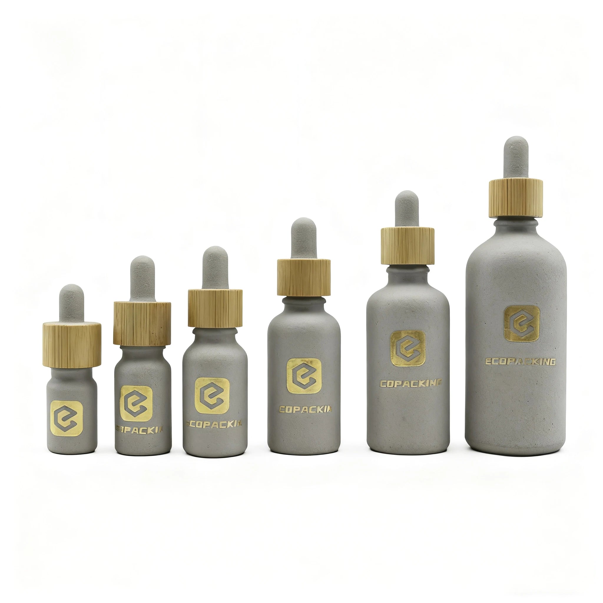 Cosmetic 5ml 10ml 15ml 20ml 30ml 100ml 50ml Glass Bottle clear Black Blue Green Amber Essential Oil Bamboo Dropper Glass Bottle - 图片 4