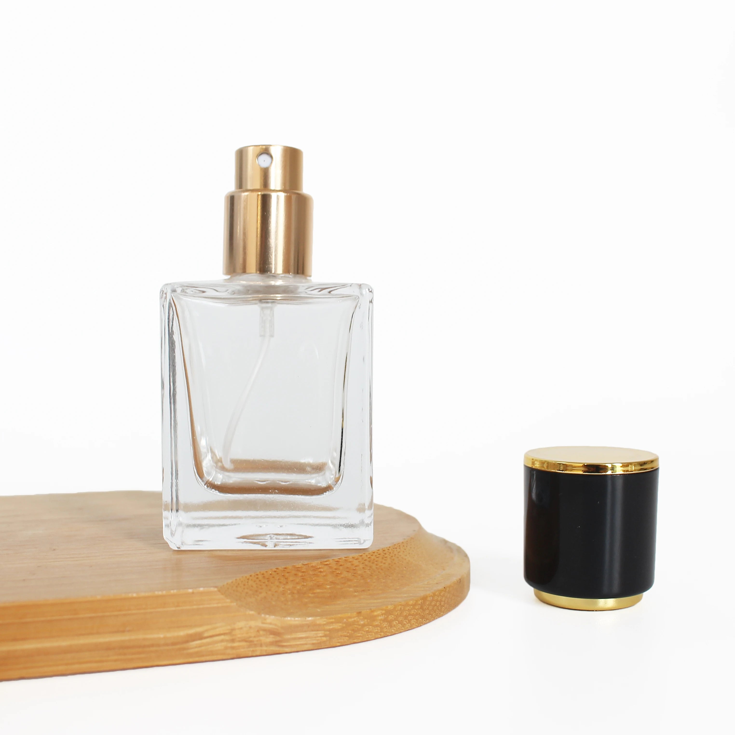 Premium Unique Empty square Perfume Bottles with Gold Mist Sprayer for Body Perfume 30ml 1oz Luxury - 图片 4