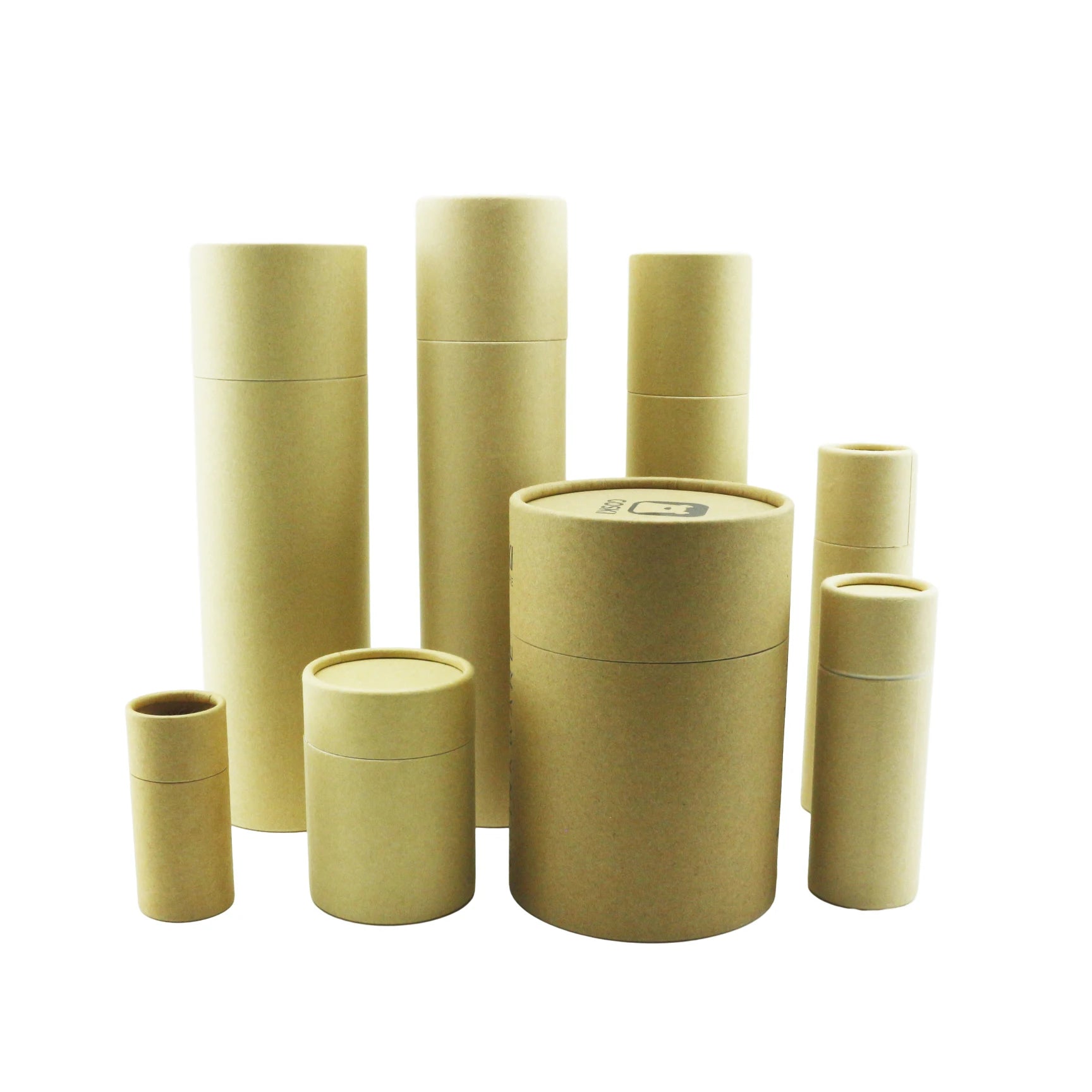 Eco Friendly Biodegradable Custom Round Cylinder Paper Tube Box Packaging for Matcha Tea Food Cookie Packaging