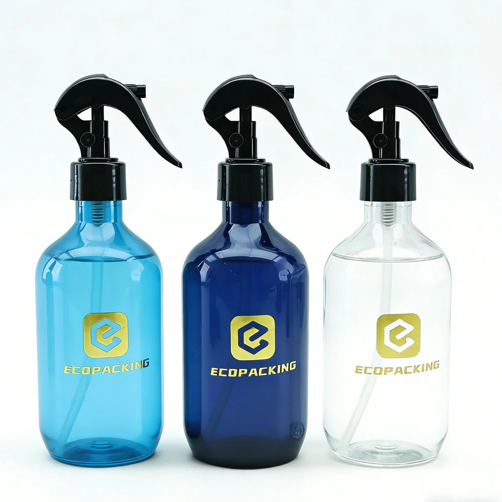 Wholesale Trigger Spray Bottle 500ml clear Plastics Bottles with Lids - 图片 3