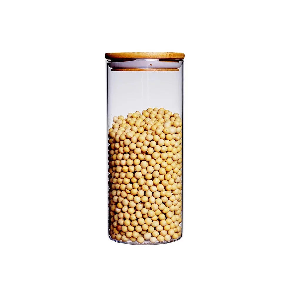 Empty 6oz Massage Glass Candle Jar Heat Resistance High Brosilicone Candle Jars With Bamboo Lids - 图片 3