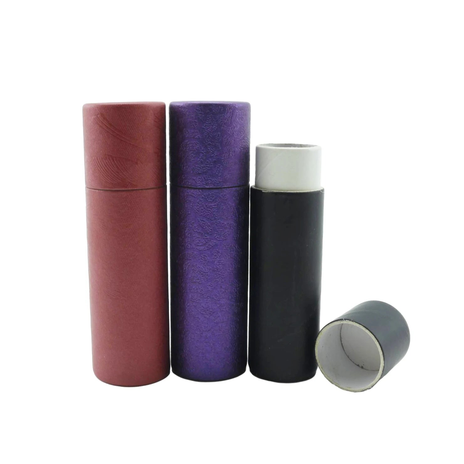 Custom Lipstick Lip Balm Cosmetic Cardboard Tube Kraft Perfume Paper Tube Packaging - 图片 3