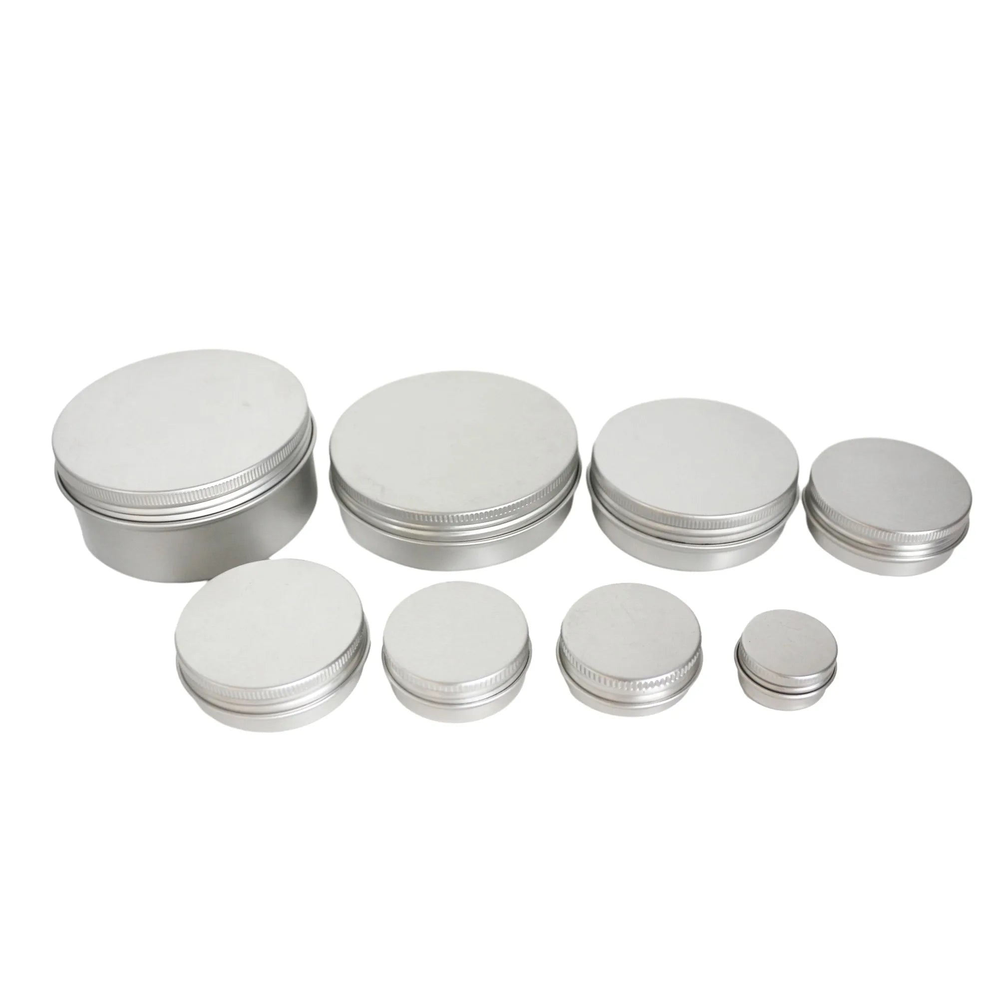 Wholesale Stock 30g/30ml/1oz Food Grade Small Tin Box Metal Aluminum Beard Balm Cosmetic Cream Lip Balm Hand Cream Screw Cap