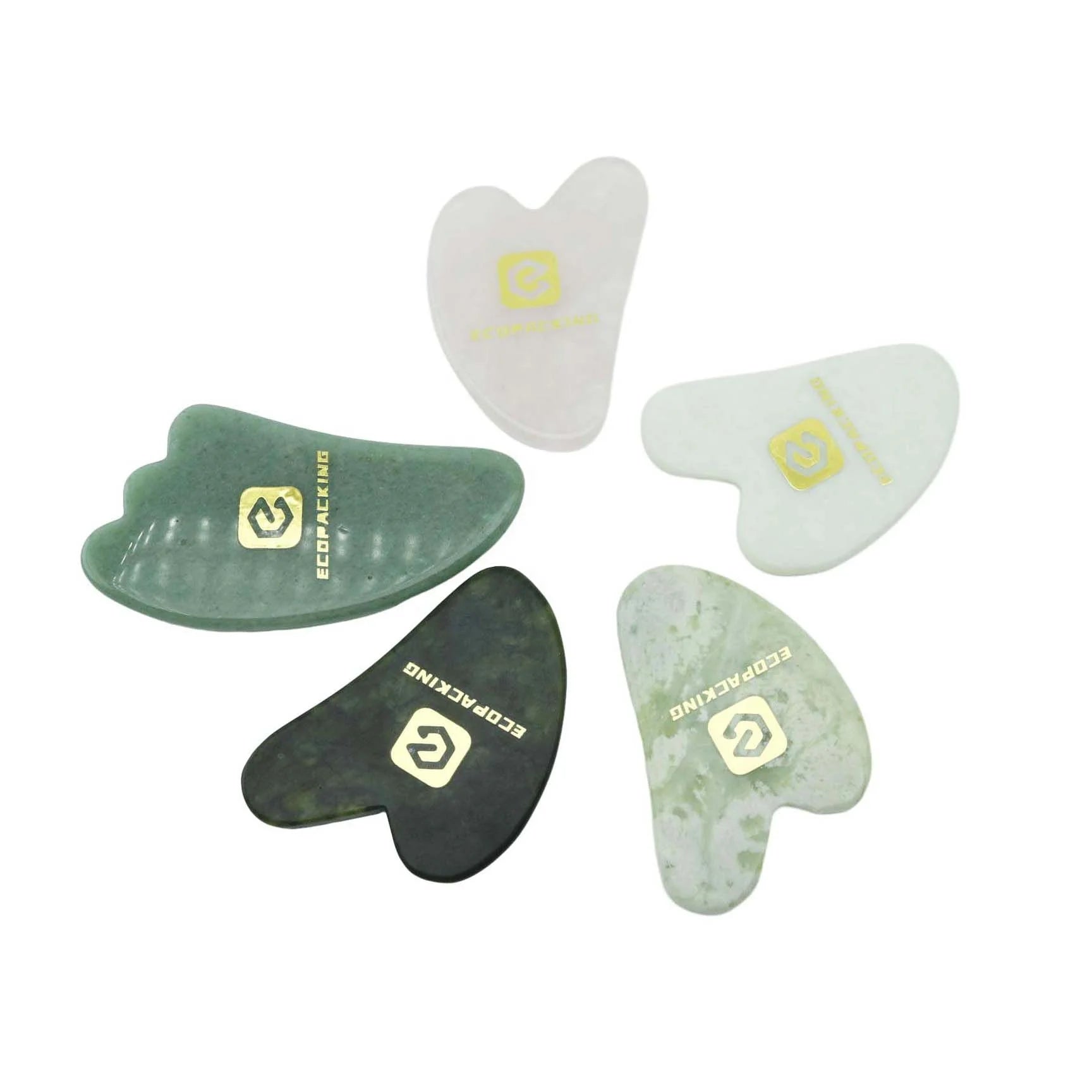 Wholesale Cosmetics Jade Scraping Board High Quality Facial Massage Gua Sha Tool for Anti Aging