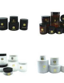 Luxury Custom Logo 50ml 100ml 200ml 250ml 300ml 500ml PET Plastic Face Body Cream Cosmetic Container Jars with Lid