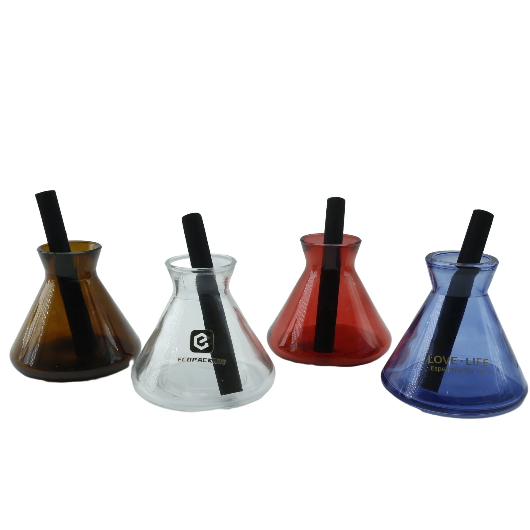 Good Quality 100ml Glass Reed Diffuser Bottle with Cork Sealing Screen Printed Flat Design for Perfume XXX8888 - 图片 8