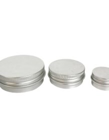 5ml 10ml 15ml 20ml 30ml 50ml 100ml 150ml 200ml 250ml Empty Cosmetic Silver Metal Aluminum Candle Cream Tin Jar for Body Butter