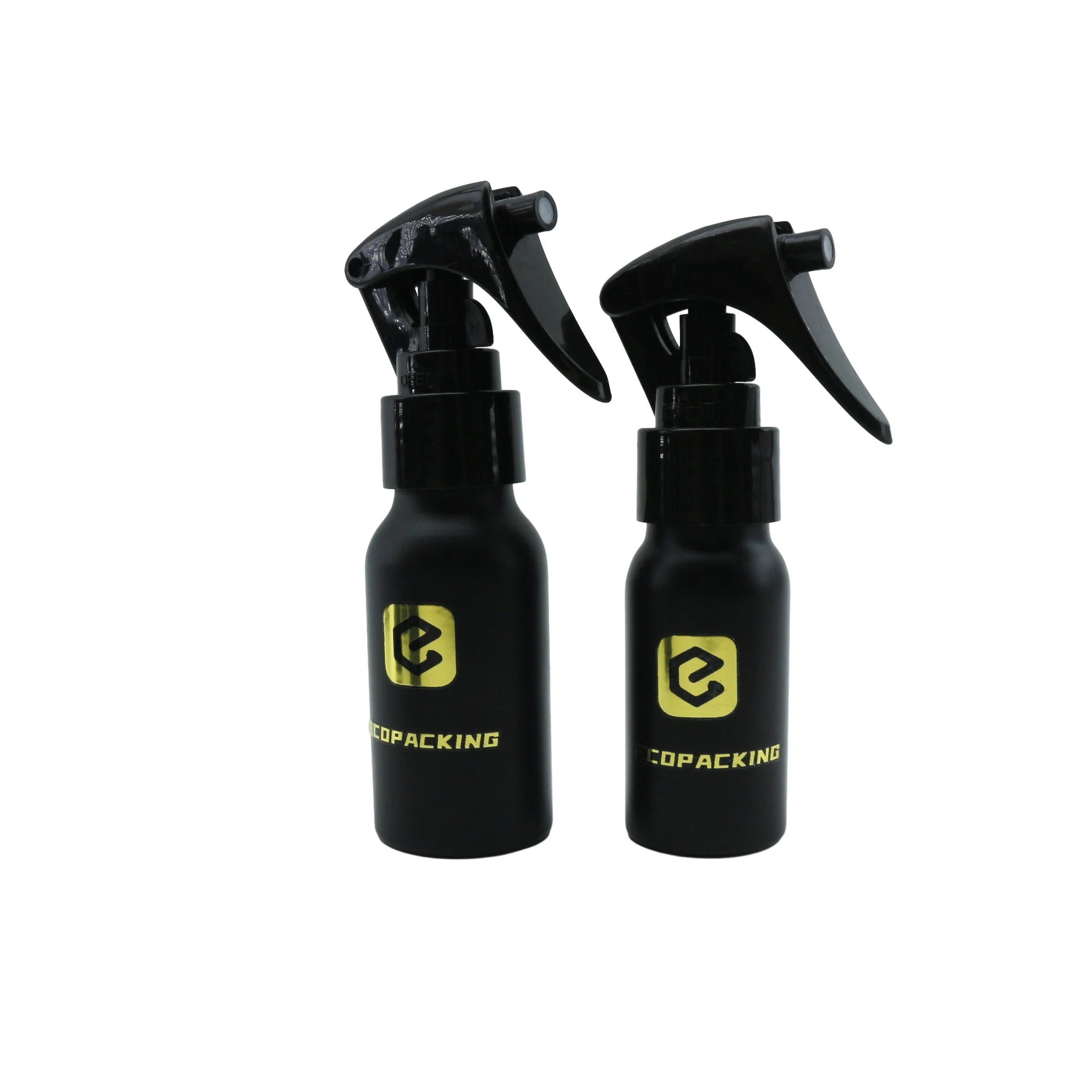 50ml 100ml 150ml 200ml 250ml 500ml Empty Matte Black Aluminium Fine Mist Spray Bottle with Pump D888 - 图片 4