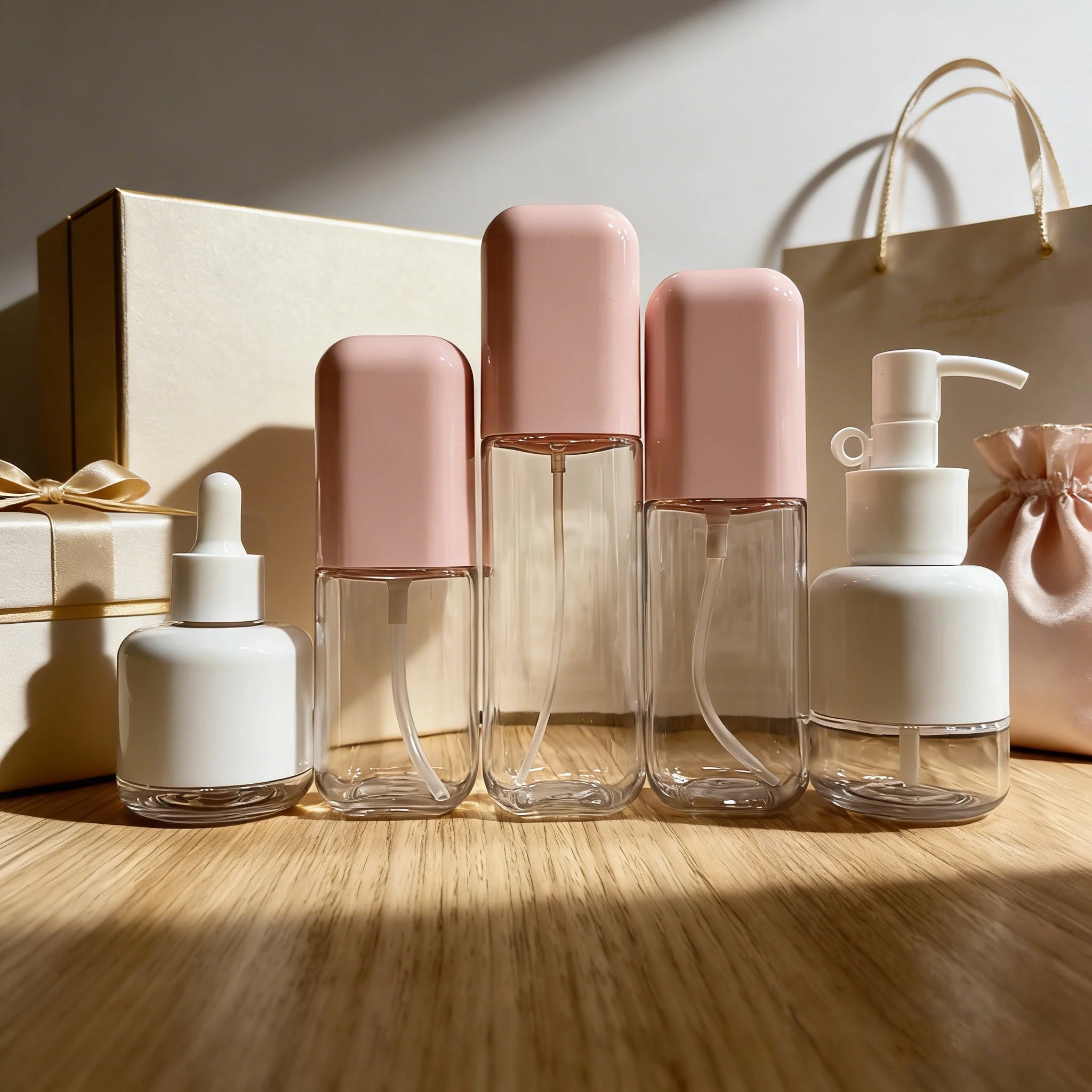 40ml 80ml 100ml 120ml square Refillable Plastic Bottles Empty PET Emulsion Moisturizer Sprayer Pump Bottle - 图片 5