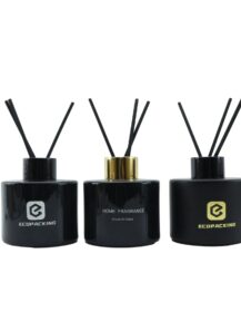 50ml 100ml 150ml 200ml Black Perfume Diffuser Bottle Reed Diffuser Bottle Empty Glass Bottles Diffuser Use for Bathroom
