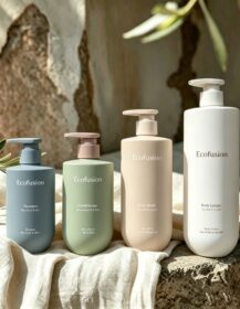 Minimalist Skincare Plastic Packaging Body Wash Lotion Shampoo Plastic Pump Bottle with Custom logo Printing