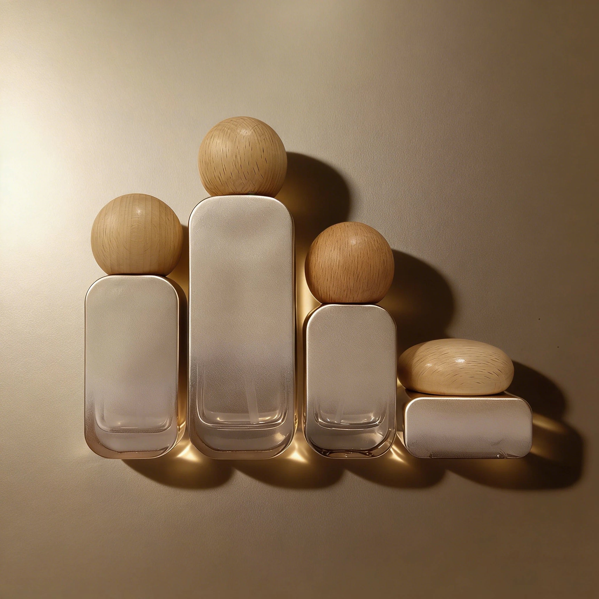 30/50/100/120ml Luxury Glass Cosmetic Packaging Set Spray Lotion Bottle 30g 50g Cream Jar Empty Container - 图片 4