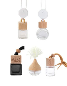 6ml 8ml 10ml 15ml Empty Luxury Perfume Car Diffuser Hanging Bottle air Freshener with Wooden Top for air Conditioner