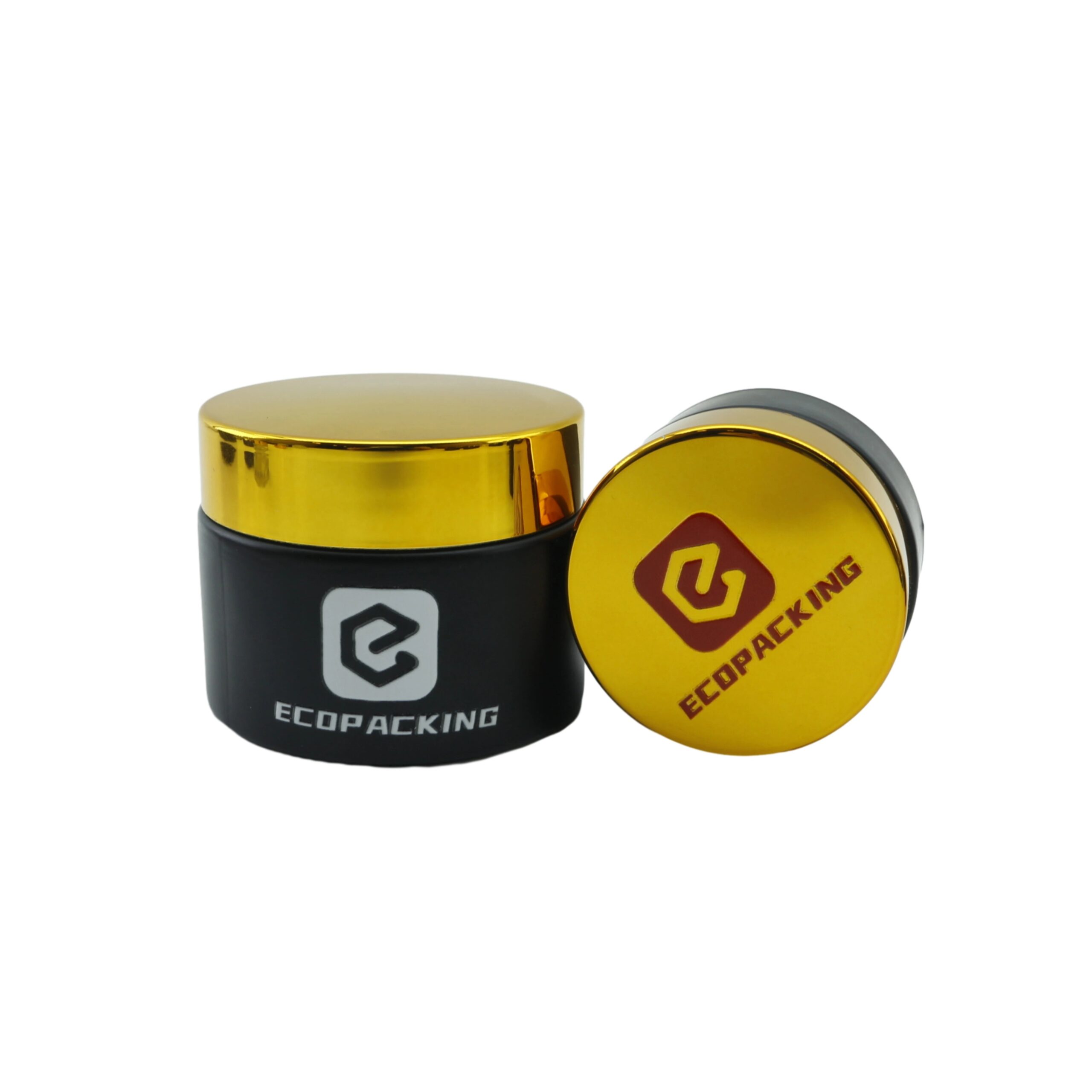 Wholesale Empty Glass Candle Jars 50ml 100ml Matte Black Candle Container with Lids - 图片 2