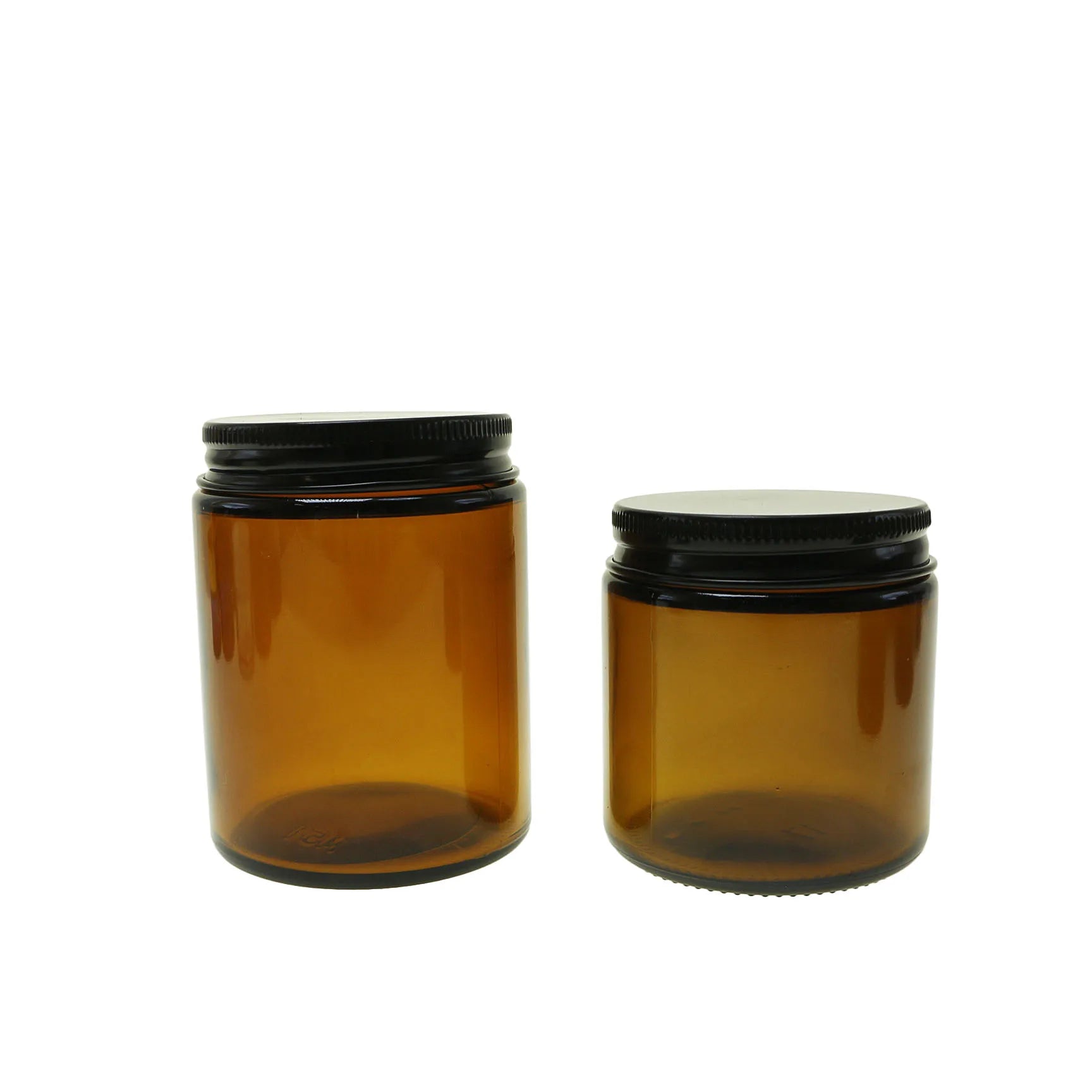 Wide Mouth Cosmetic Round Amber Glass Jar 200ml 250ml 500ml for Candle Packaging - 图片 5