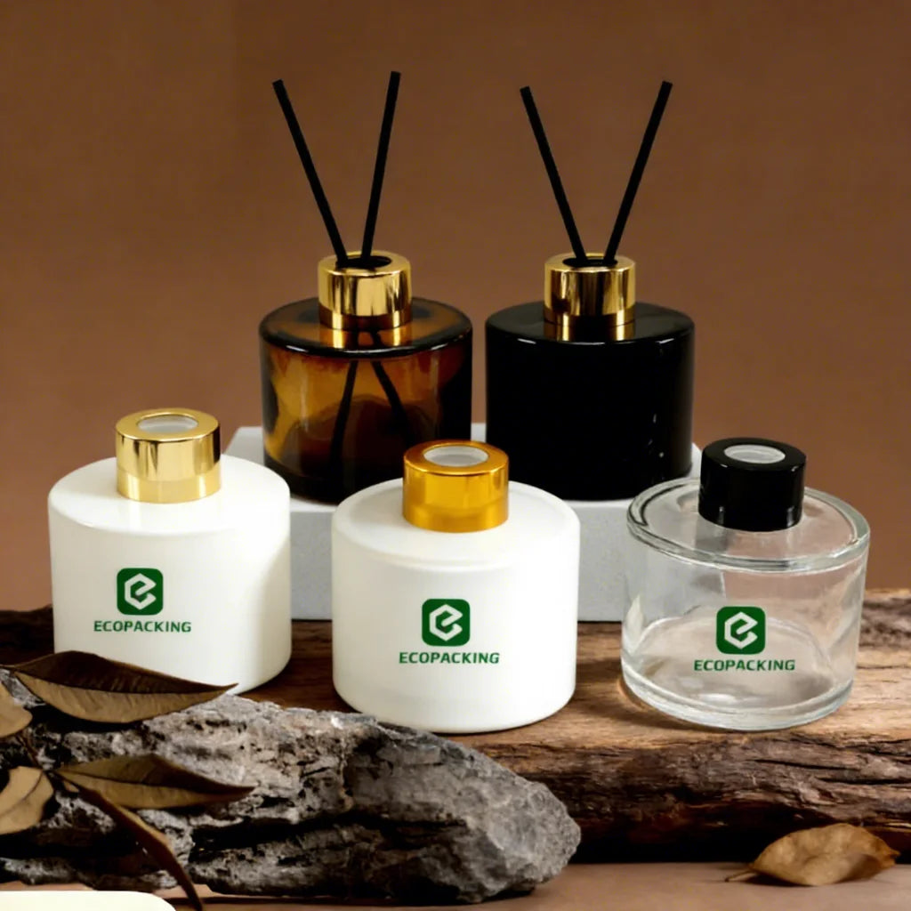Custom Glass Bottle 50ml 100ml 150ml 200ml Household Aroma Room Air Freshener Fragrance Oil Cylinder Luxury Sets Reed Diffuser - 图片 2