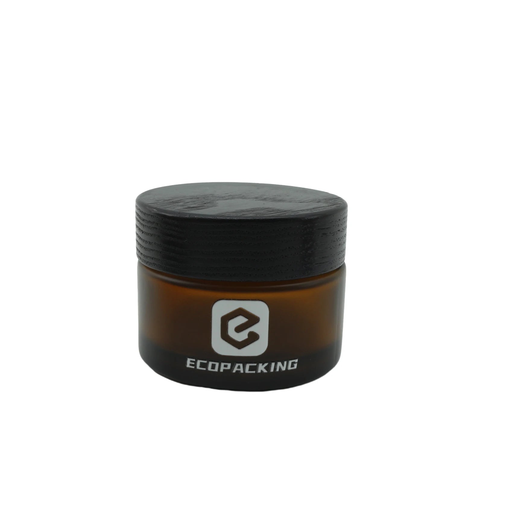 5ml 15ml 30ml 50ml 100ml 200ml Frosted Amber Brown Glass Cosmetic Cream Lotion Jar with Bamboo Lid for Skin Care B8888 - 图片 4