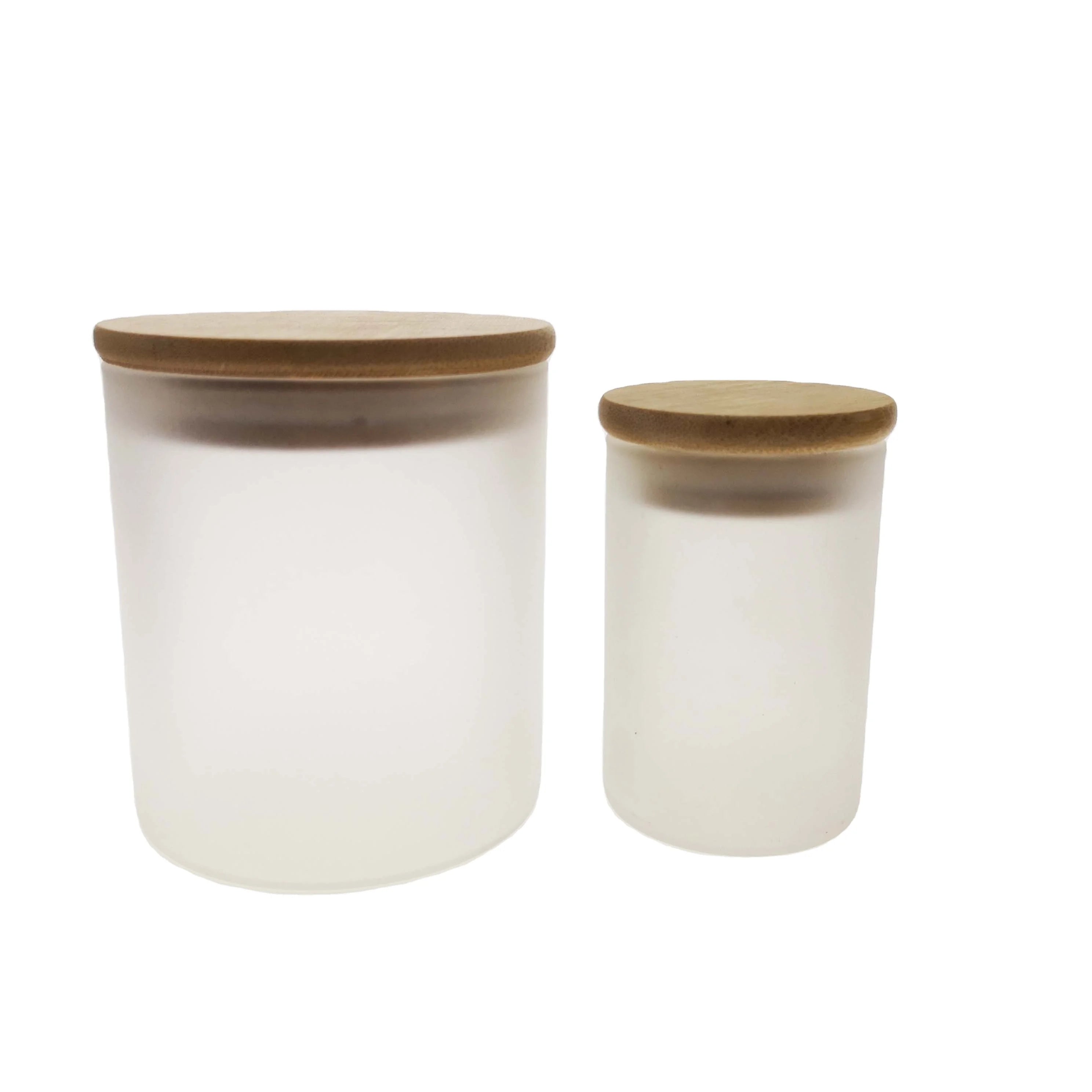 Premium 8oz 10oz 14oz Oem Frosted Transparent clear Candle Empty Jars with Lid and Boxes Packaging - 图片 4