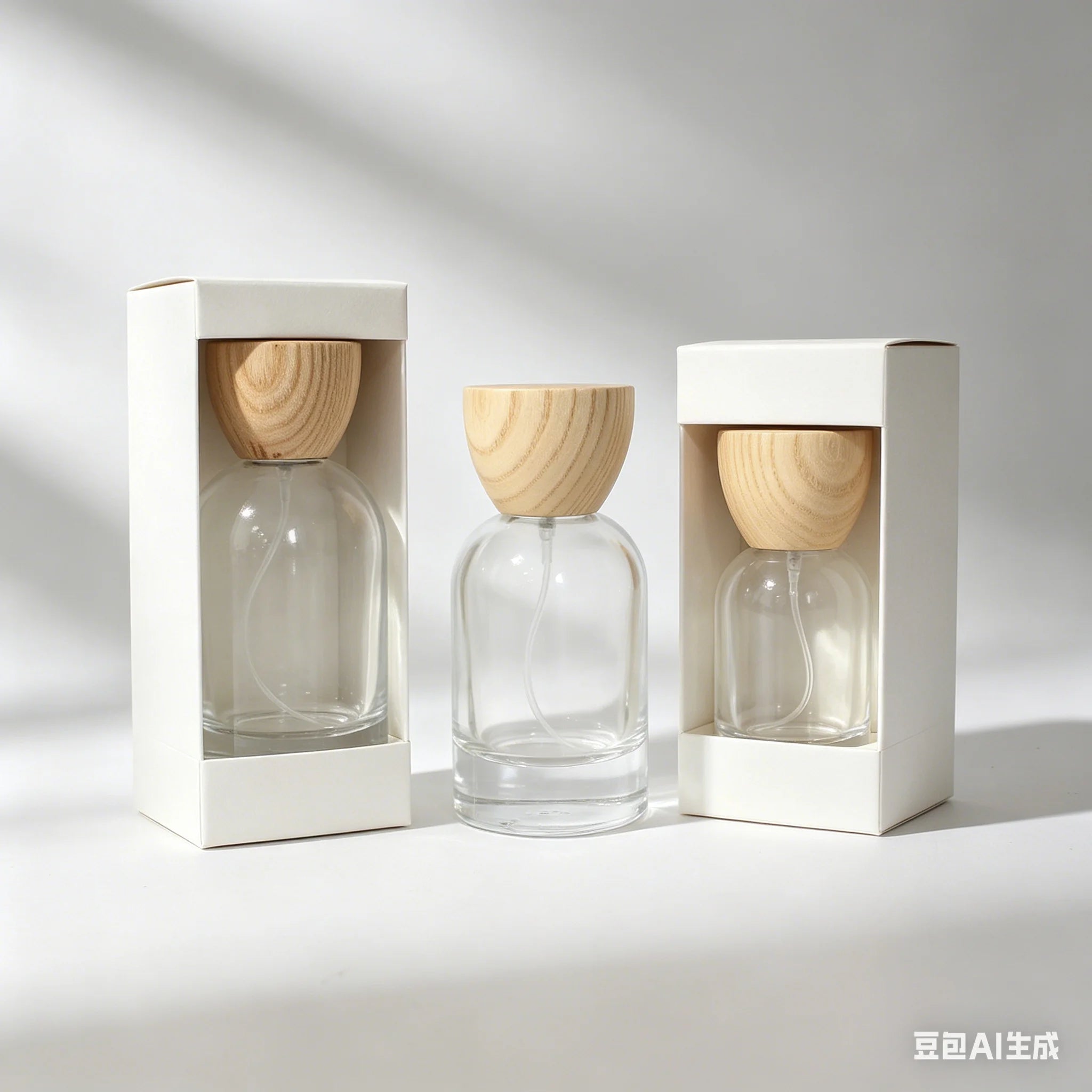 Wholesale Empty Spray Perfume Bottles 30ml 50ml 100 Luxury Glass Perfume Bottle with Pump Sprayer - 图片 2