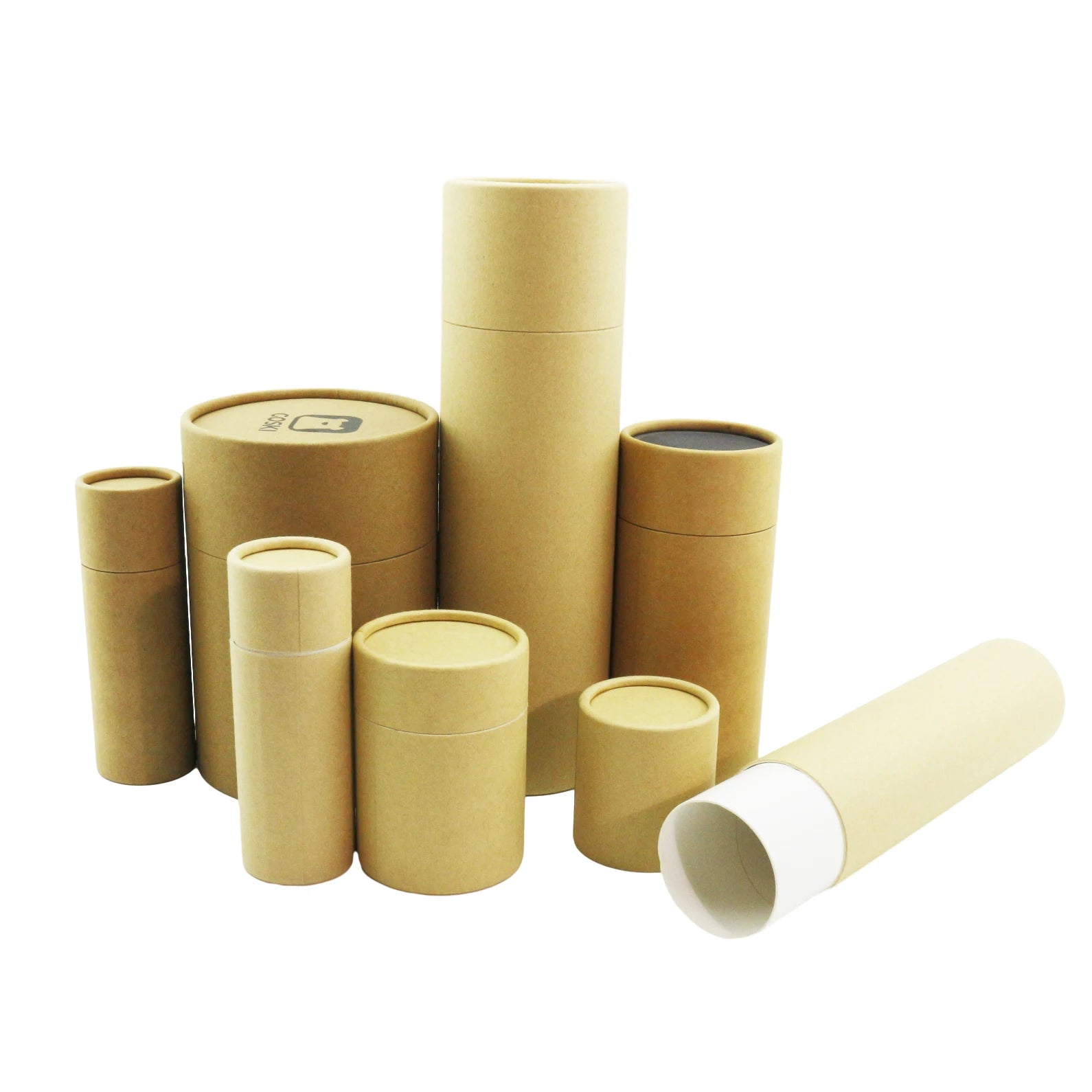 Eco Friendly Biodegradable OEM Custom White Black Kraft Cardboard Box Paper Tube Gift Clothes Packaging - 图片 6