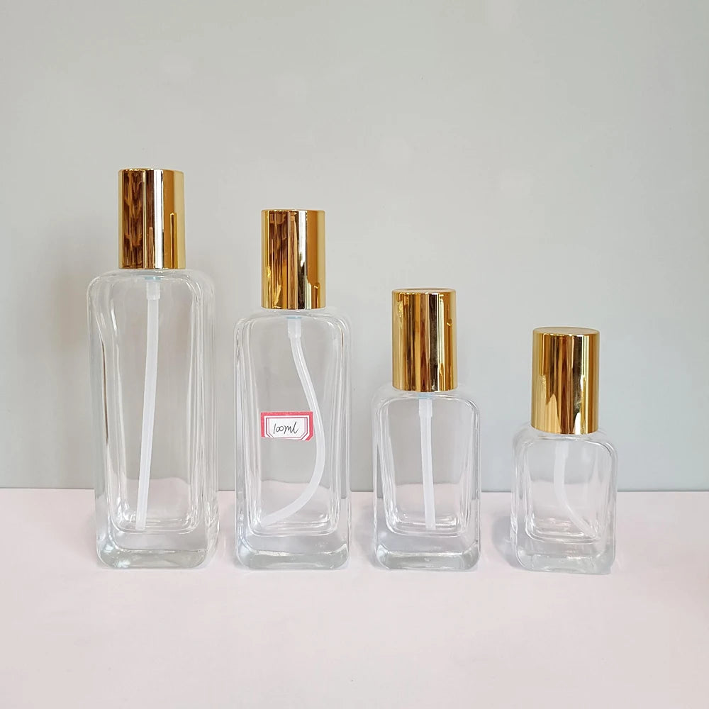 Luxury Cosmetic Skincare Packaging Set Cream Glass Jar 30g 50g 30ml 50ml 100ml 120ml Glass Pump Lotion Bottles for Serum - 图片 3
