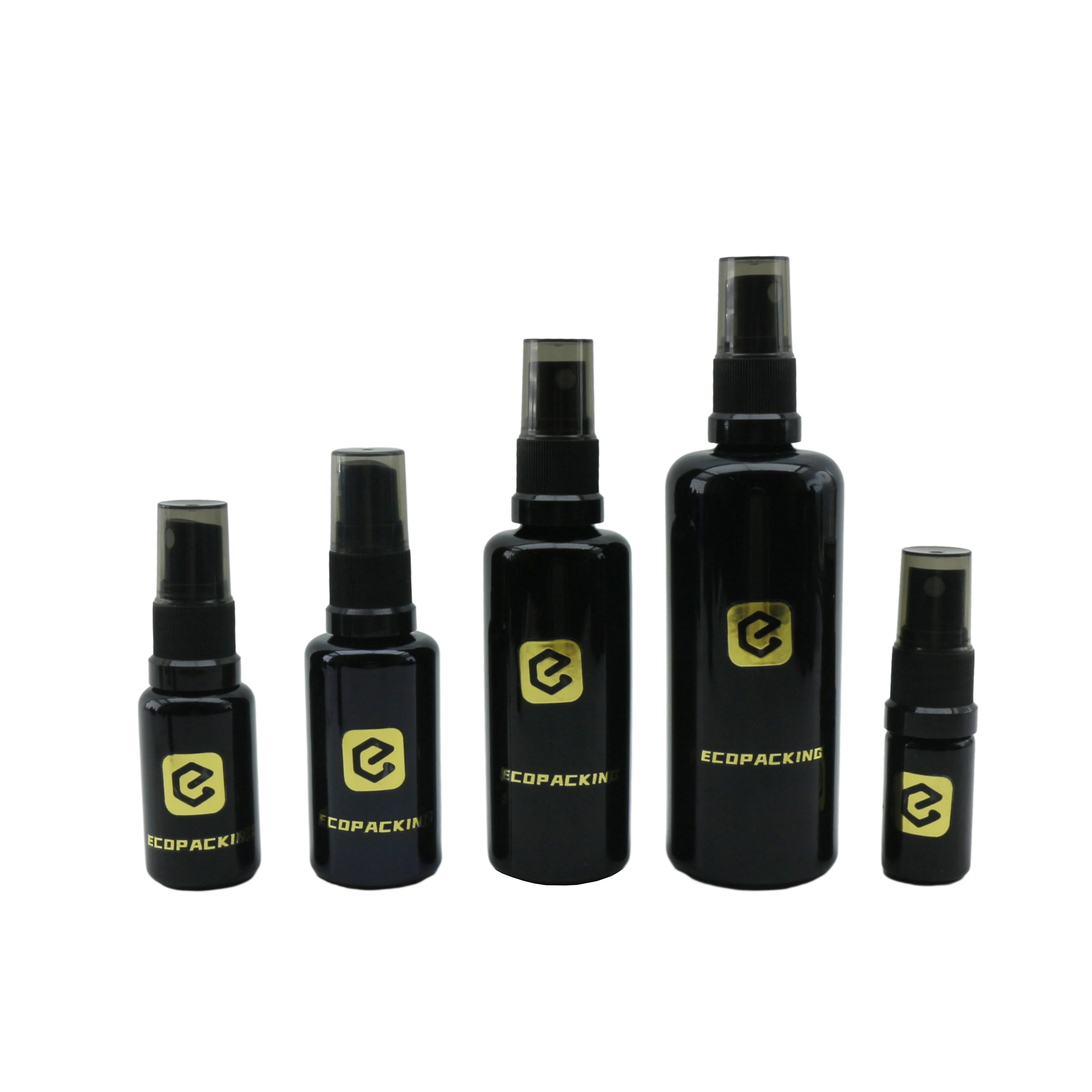 Refill Perfume Mist Spray Bottle 5ml 10ml 15ml 20ml 30ml 50ml 100ml 200ml Uv Black Glass Bottle - 图片 3