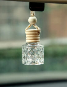 Empty air Freshener Hanging Glass Car Perfume Bottle Diffuser Bottle