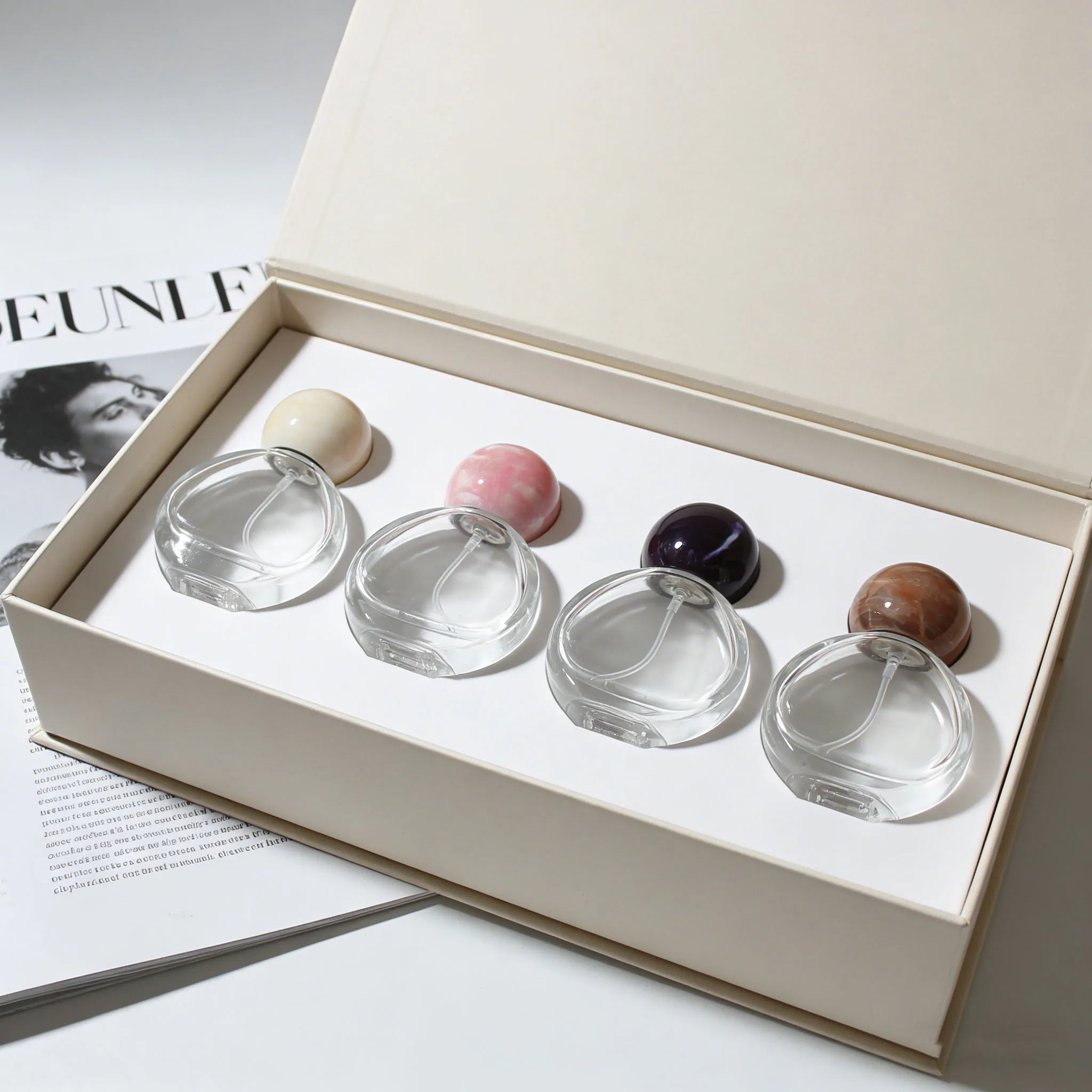 Hot Sale Glass Perfume Spray Bottle 25ml Ball Shape Perfume Container for Cosmetic Packaging - 图片 6