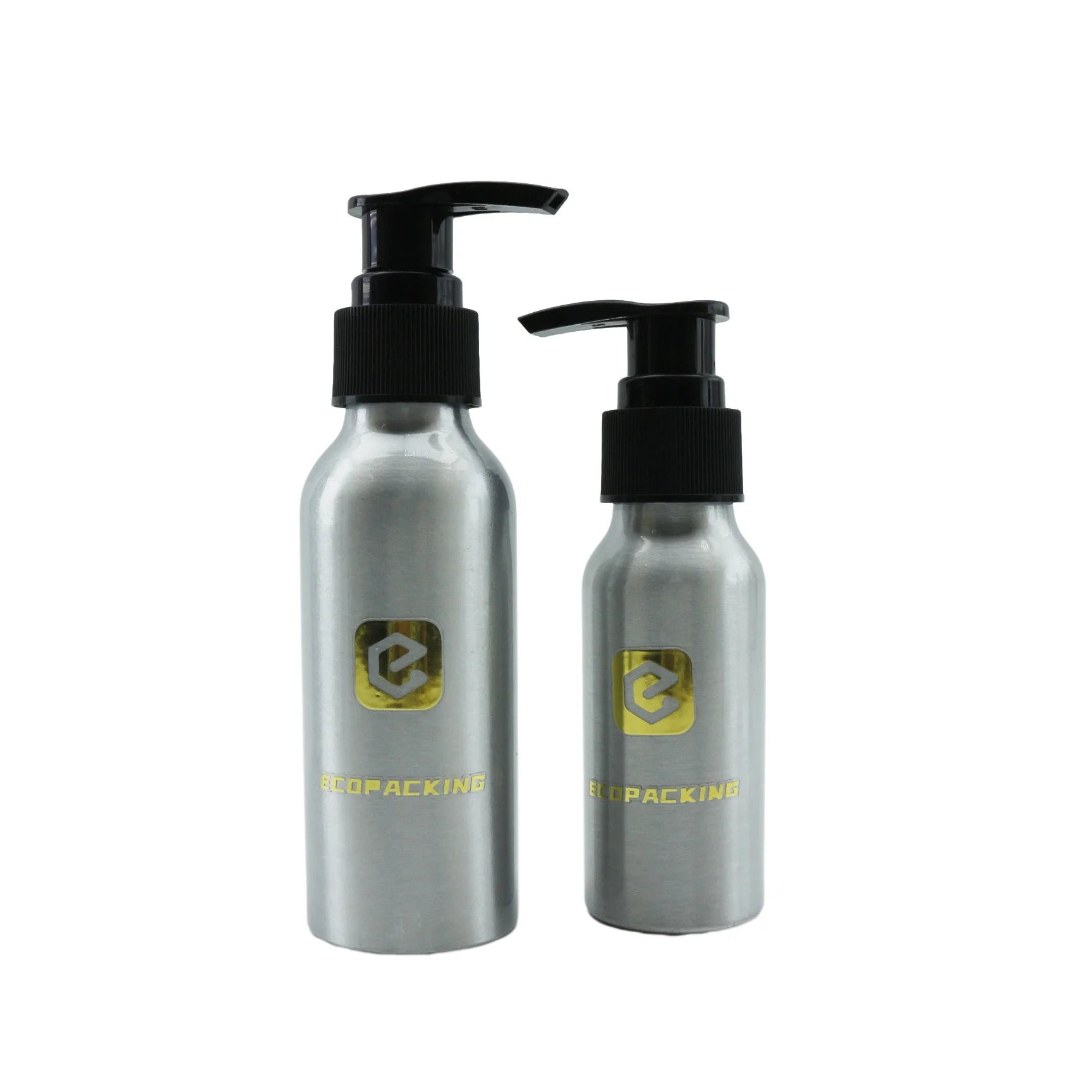 30ml 50ml 100ml 250ml 500ml 1000ml Cosmetic Lotion Shampoo Silver Black Gold Aluminum Bottle with Spray Pump Cap - 图片 6