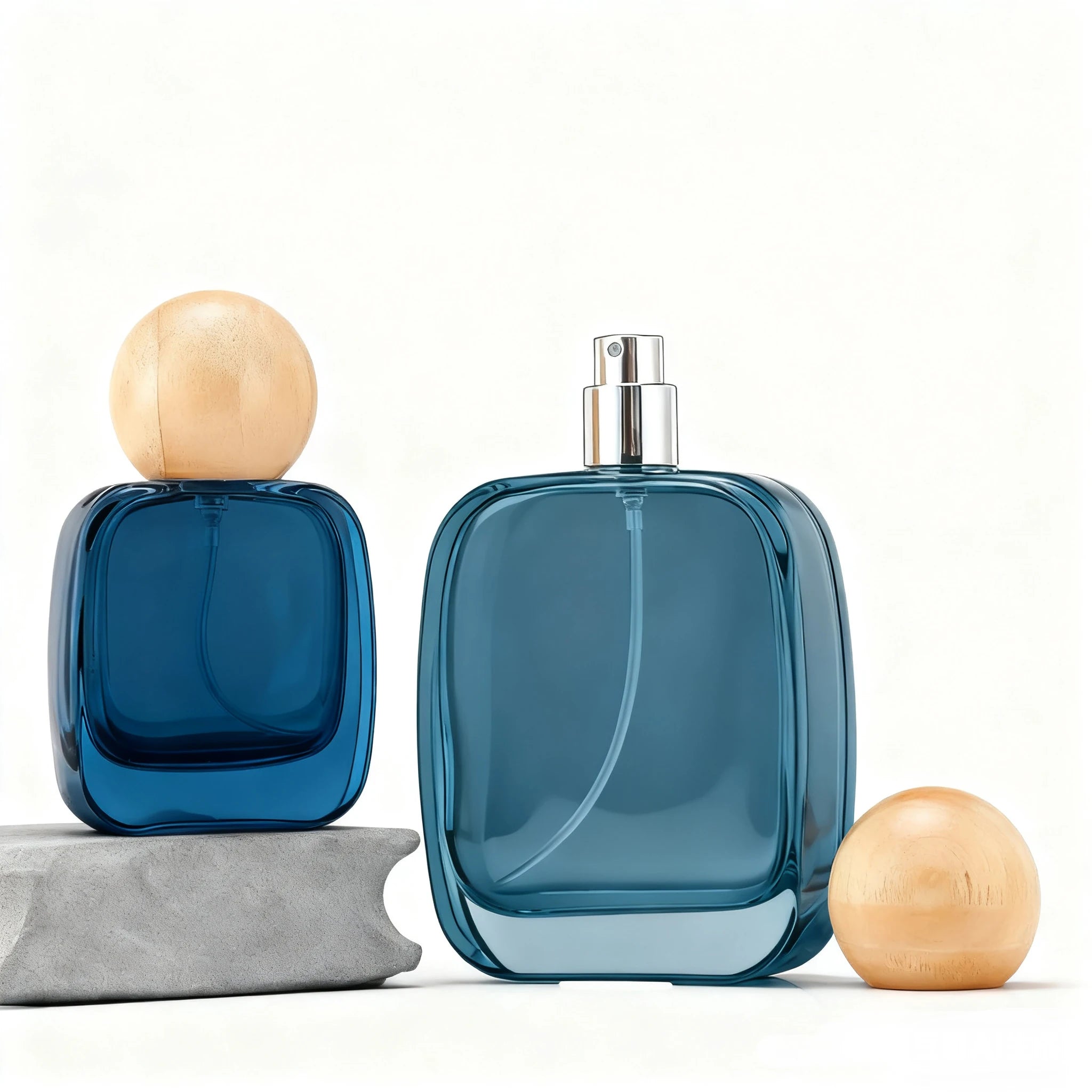 Luxury Perfume Spray Glass Bottles with Box 30ml/50ml/100ml Screw Neck Round Cap for Cosmetic & Mascara Use - 图片 4