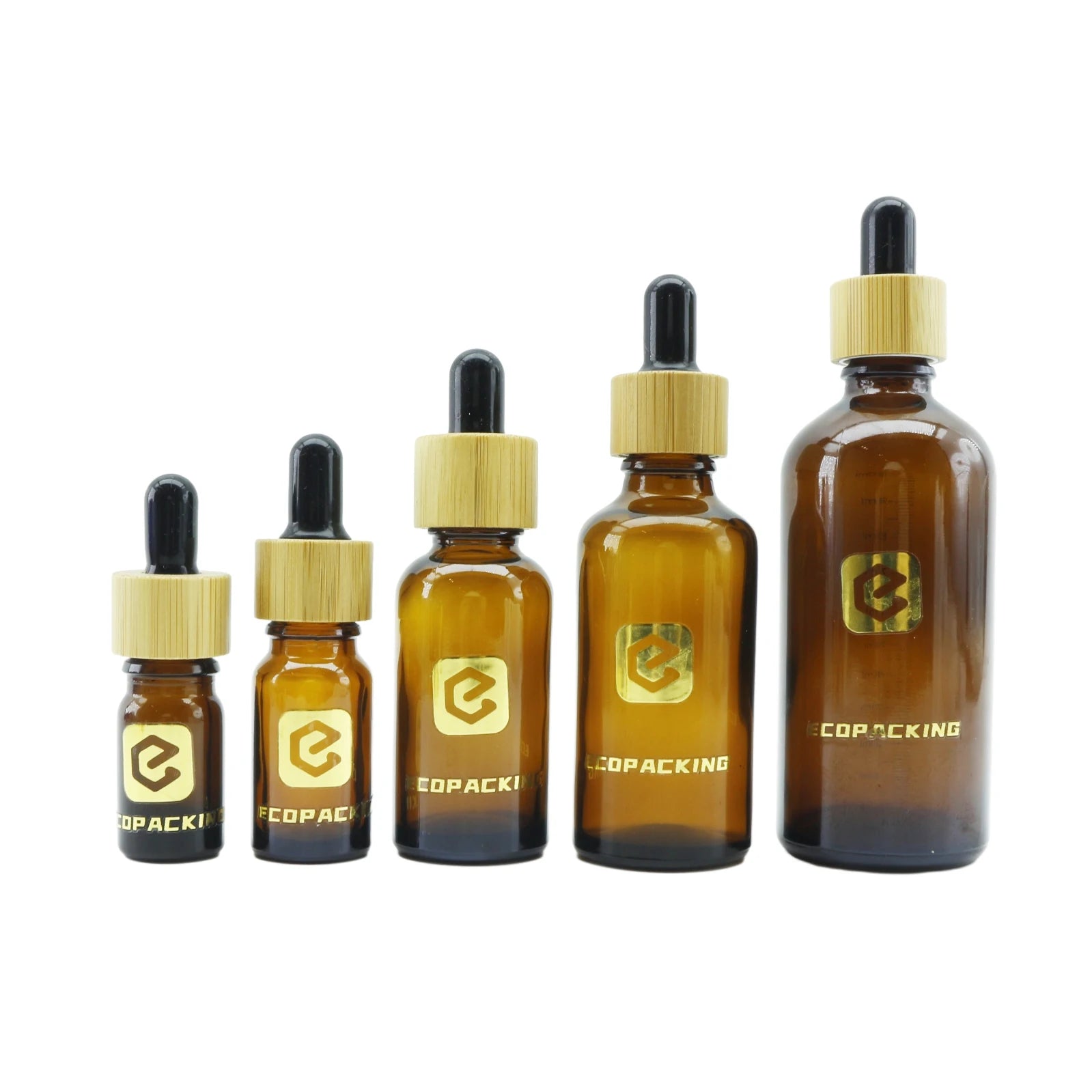 5ml 10ml 15ml 20ml 30ml 50ml 100ml Round Small Luxury Cosmetic Essential Oil Hair Serum Eye Glass Dropper Bottle Packaging - 图片 6