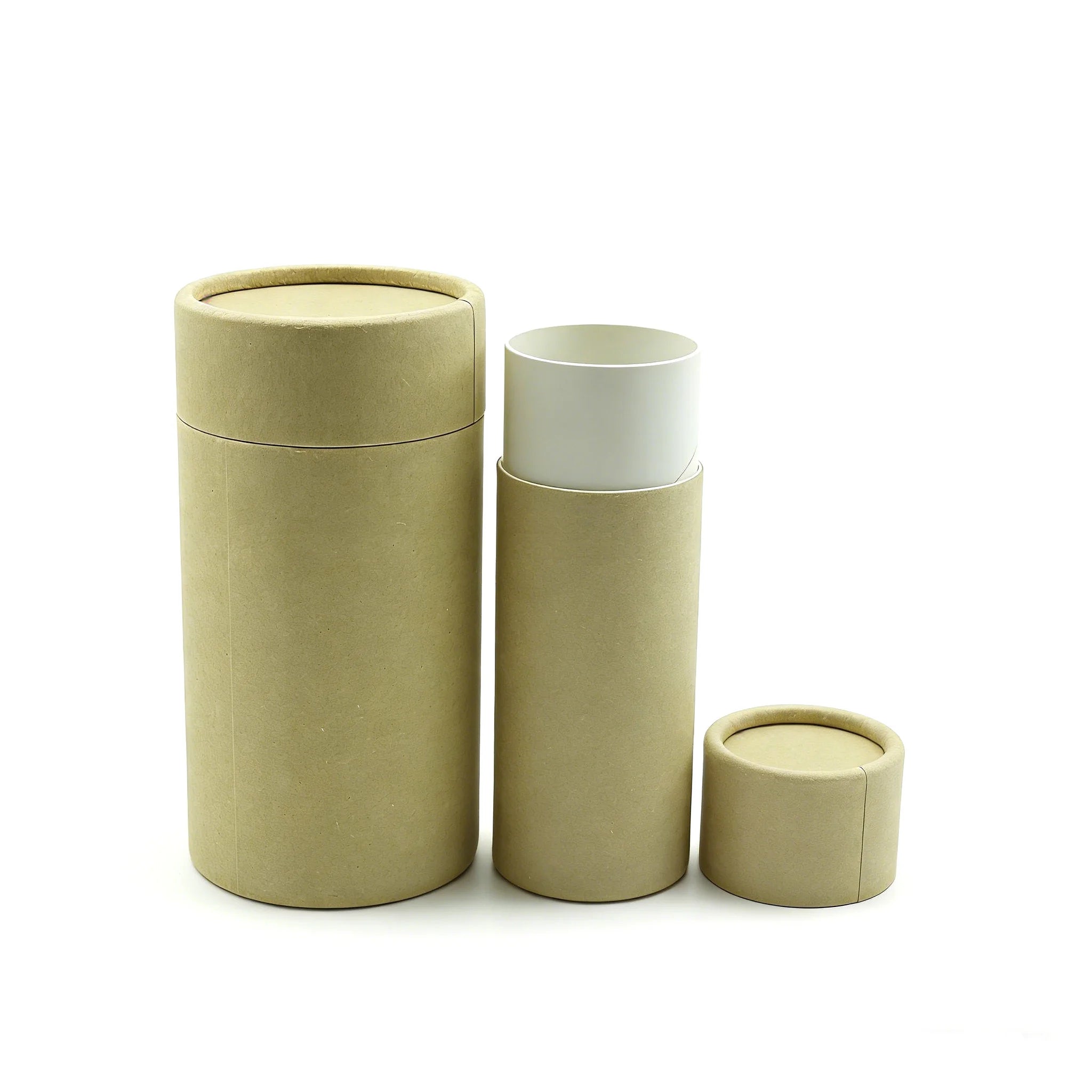 Food Grade Custom Tea Cosmetic Kraft Paper Tube Box Packaging Container - 图片 2